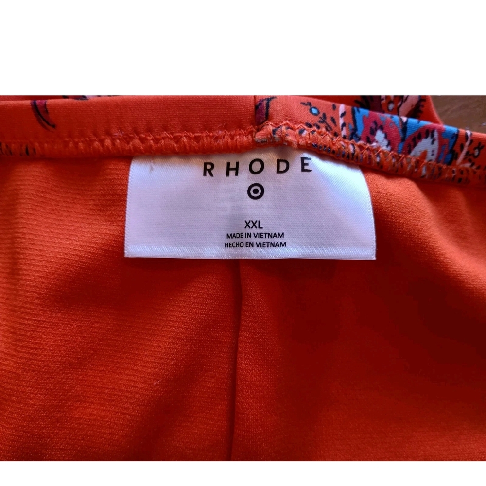 RHODE X Target Orange Floral Boho Bikini Swimwear - Picture 9 of 16